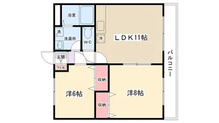 K・グランドソレーユ【2階】の間取り