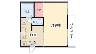 メープルガーデン【202号室】の間取り