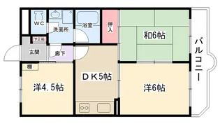 サリナス千代田【106号室】の間取り