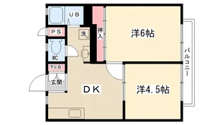 コウエイアパートA【201号室】の間取り