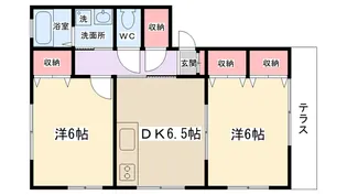 ガッレリアD【101号室】の間取り