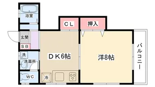 ツチヤハイツ【2階】の間取り