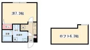クラリス古淵【1階】の間取り