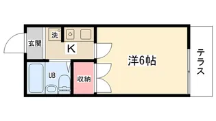 ベルコート古淵【1階】の間取り