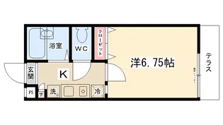 ロッシェル古淵第5【102号室】の間取り