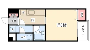 パレグリスィーヌ【3階】の間取り