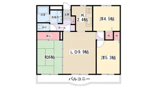 クロシェット古淵【303号室】の間取り