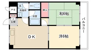 エルム1番館【3階】の間取り