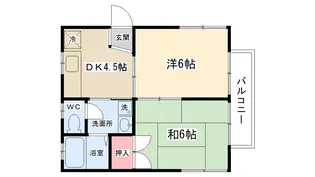 ルミエール井上【B-2号室】の間取り