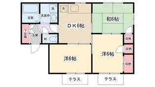 コーポラス東【102号室】の間取り