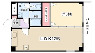 エルム1番館【1階】の間取り