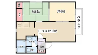 カーサリンドⅡ【205号室】の間取り