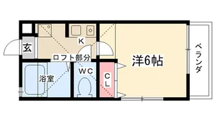 プリミエール東淵野辺【203号室】の間取り