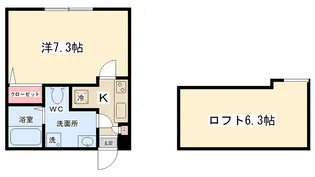 クラリス古淵【2階】の間取り