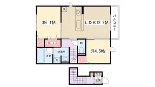 グラースK【205号室】の間取り