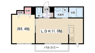 ガーランド【202号室】の間取り