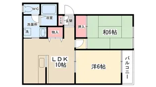ロイヤルマンション【2階】の間取り