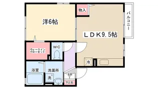 サニーハウス【1階】の間取り