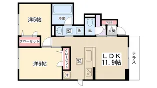 グラースK【103号室】の間取り