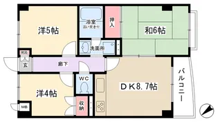 アネックス相模台【102号室】の間取り