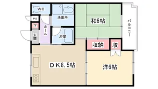 林ハイツ【102号室】の間取り