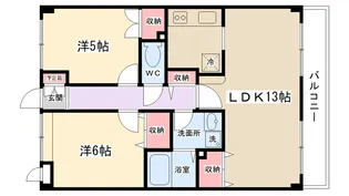 セントラル喜和【3階】の間取り