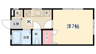コンフォート東大沼【101号室】の間取り