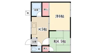 アローコーポ【202号室】の間取り