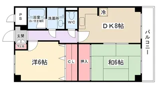 コートNK【202号室】の間取り