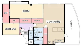 エスコート【3階】の間取り