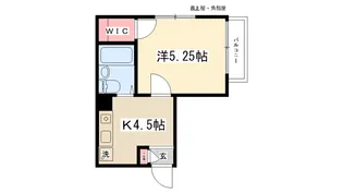 プチメゾン東林間【404号室】の間取り