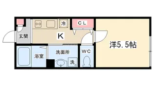 フルセイル古淵【102号室】の間取り