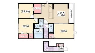 グラースK【203号室】の間取り