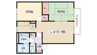 パルテノンロイヤルA【2階】の間取り