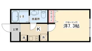 クオン古淵【2階】の間取り