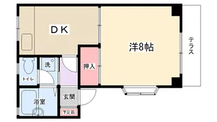ホワイトハイツ【1階】の間取り