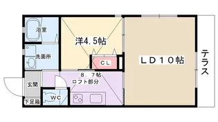 リンデ大野台【203号室】の間取り