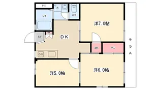 タウニィ丸屋【103号室】の間取り