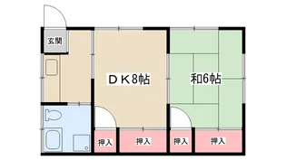 井上アパート2号棟【203号室】の間取り