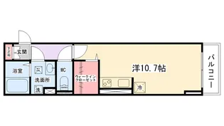 クレシェンテⅡ【106号室】の間取り