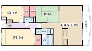 シェーンヴォーネン【302号室】の間取り