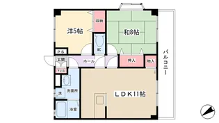 レジデンスⅡ【201号室】の間取り