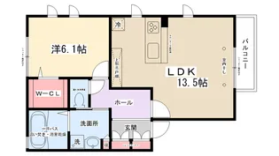 イーストブリーズ【202号室】の間取り
