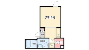 古淵Slit【203号室】の間取り