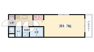フルール【101号室】の間取り