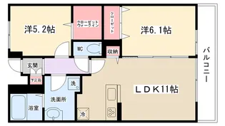 ベル ソラーナ【1階】の間取り