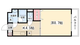 アクア・レトリー【205号室】の間取り