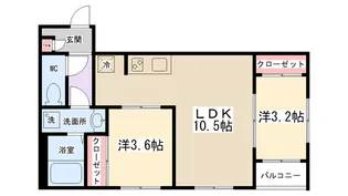 Revive古淵【3階】の間取り