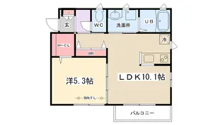 Precious パークハイツ【201号室】の間取り