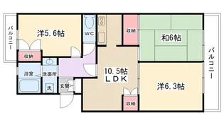 ヴェルドミール【3階】の間取り